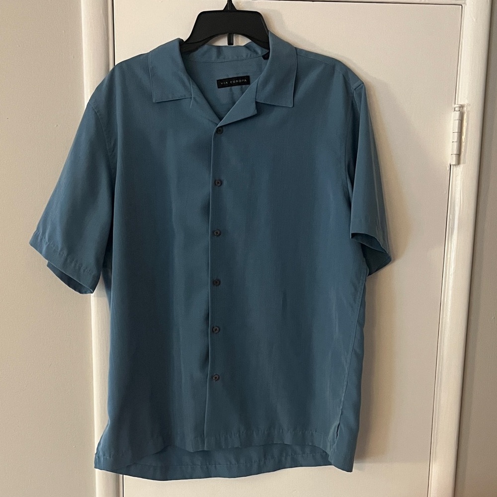 Van Heusen Blue Short Sleeve Shirt